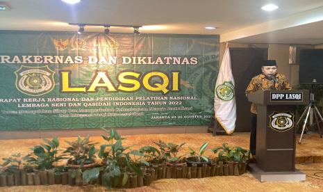 Sesditjen) Bimas Islam Kementerian Agama (Kemenag) M. Fuad Nasar secara resmi membuka Rapat Kerja Nasional (Rakernas) LASQI. 