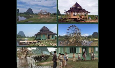 Set syuting film Buya Hamka. Butuh waktu lama untuk membangun set film tersebut.