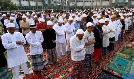 Shalat Idul Fitri di LP Cipinang, Jakarta