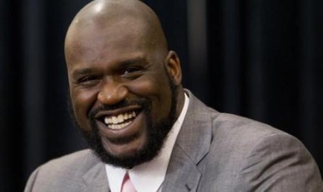 Mantan bintang bola basket NBA, Shaquille O'Neal. 