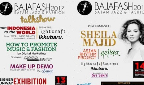 Sheila Majid Menjadi Salah Satu Pengisi Acara Batam Jazz and Fashion 2017