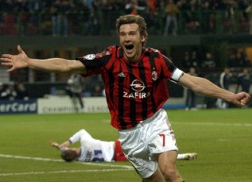 shevchenko ketika masih berbaju Milan