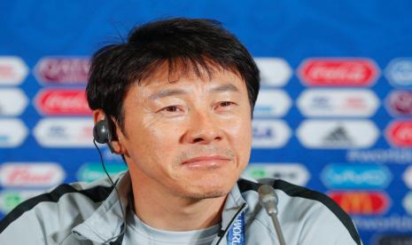 Pelatih timnas Indonesia Shin Tae-yong.