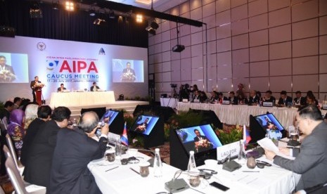  sidang ASEAN Inter Parliamentary Assembly (AIPA) Caucus ke-9 di Jakarta.