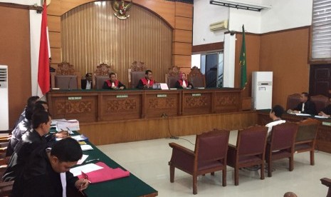 Sidang Dakwaan JAD sebagai jaringan teroris di PN Jaksel, Selasa (24/7).