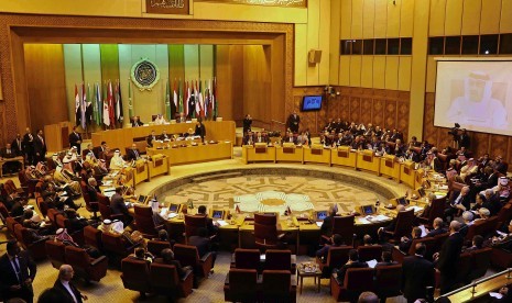 Sidang darurat Liga Arab di Kairo, Mesir, Minggu 10 Januari 2016. 