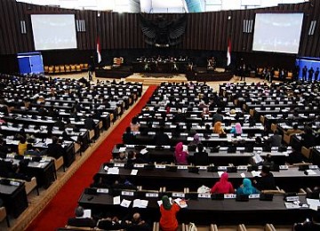 Sidang paripurna DPR, ilustrasi