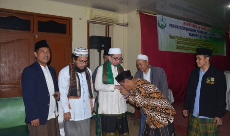 silaturahim pimpinan pondok pesantren se-Kabupaten Serang, Banten, Sabtu (2/2).