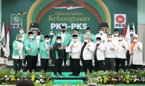 Silaturahim Ramadhan PKB-PKS di Kantor DPP PKB di Jakarta, Rabu (28/4).