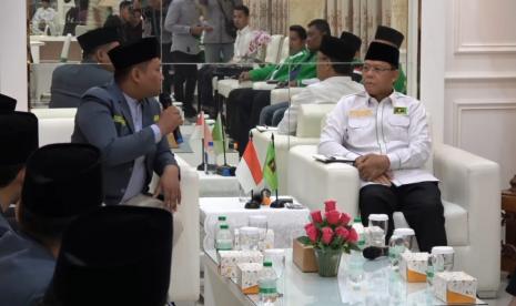 Silaturahmi Plt Ketua Umum Partai Persatuan Pembangunan (PPP) Muhamad Mardiono dengan Ikatan Pelajar Nahdlatul Ulama (IPNU). 