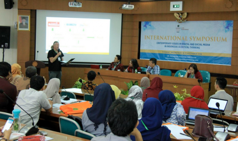 Simposium Internasional Prodi Ilmu Komunikasi Universitas  Muhammadiyah Yogyakarta (UMY) di Kampus Terpadu UMY. 