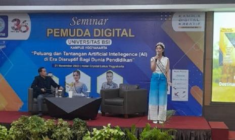 Sindy Novela sebagai Puteri Indonesia Jambi 2023, penerima beasiswa juara dari Universitas BSI.