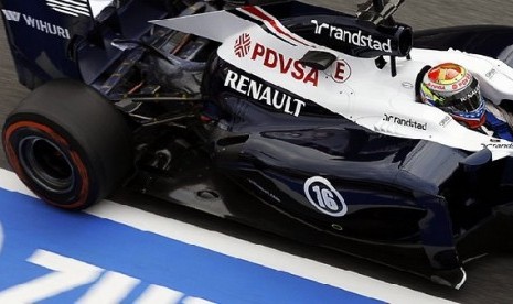 Sistem pembuangan gas mobil fw35 milik WIlliams diduga ilegal 