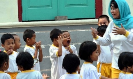 Siswa pendidikan anak usia dini  (ilustrasi).