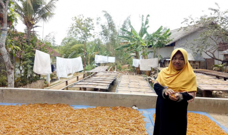 Amartha fokus pada 410 ribu pengusaha UMKM. Foto Siti Muslimah mitra binaan Amartha, (ilustrasi).