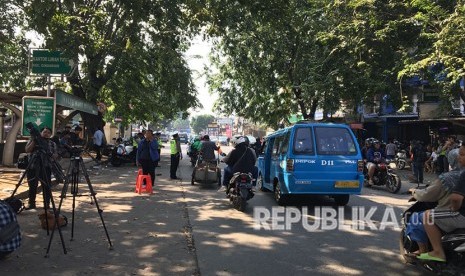 Situasi di Jalan Komjen Pol M Jassin berangur normal, Kamis (10/5).