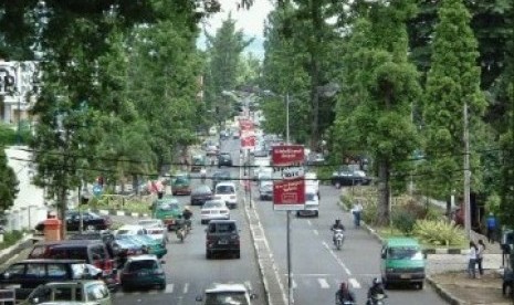 Situasi jalan Dago saat normal, ilustrasi