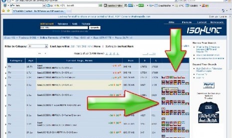 Situs Isohunt yang dituding sebagai situs bajakan film