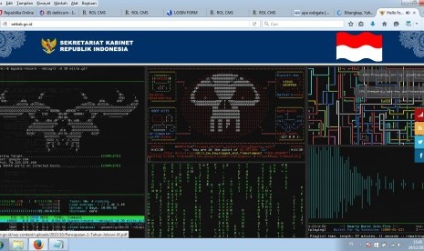 Situs Sekretariat Kabinet diretas pada Kamis (24/12).