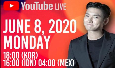 Siwon Choi akan mengadakan siaran langsung di Youtube.