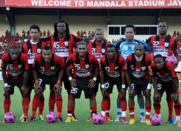 Skuad Persipura saat menjadi juara Liga Indonesia 2010/2011