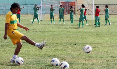 Skuat Persikab saat masih berlaga pada ajang Piala Copa Indonesia pada 2012 silam. Kini, tim kebanggan masyarakat Kabupaten Bandung itu ikut berkompetisi di Liga Nusantara.