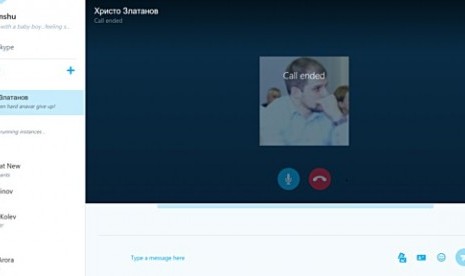 Skype. Ilustrasi