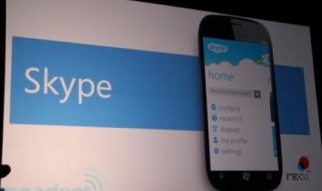 Skype salah satu fitur utama WP 8