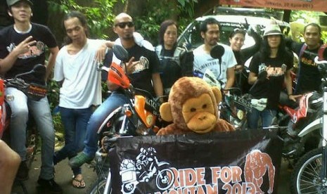 Slank lepas tim kampanye Ride for Orangutan