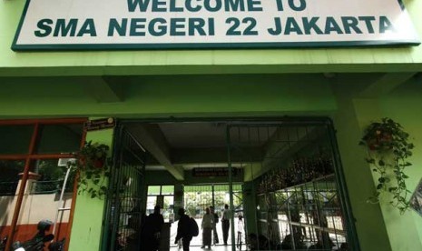 SMA Negreri 22 Jakarta di jalan Utan Kayu, Jakarta Timur.