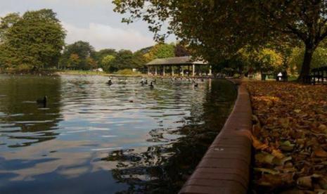 Small Heath Park di Birmingham, Inggris. Inggris akan menggelar perayaan Idul Fitri di Slamm Heath Park.