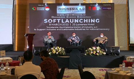 Soft Launching Indonesia 4.0 Conference & Expo 2022 di Jakarta, Selasa (8/3/2022). 