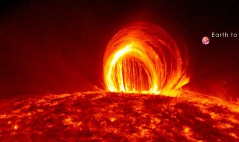 solar flare atau jilatan bila api matahari