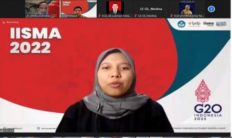 Sosialiasi LPJ Awardee IISMA 2022 digelar secara daring pada Selasa (20/9/2022).