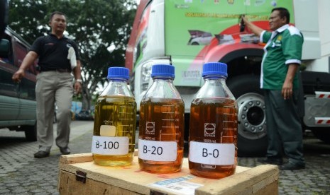  Sosialisasi pemamfaatan Biodiesel (B20) di Kantor Pertamina Unit Pemasaran, Kota Bandung, Kamis (4/2)