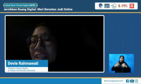 Sosilog Universitas Indonesia (UI), Devie Rahmawati menilai, judi online sudah membayakana masyarakat.