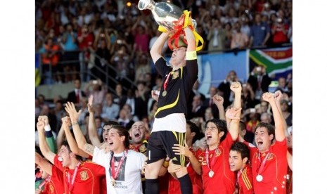 Spanyol saat juara Piala Eropa 2008