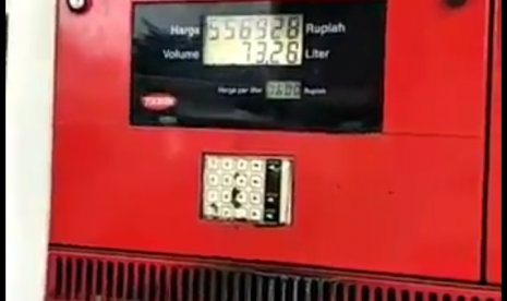 SPBU yang mengisi pertalite hingga volumenya mencapai 78,10 liter yang dikeluhkan seorang konsumen.