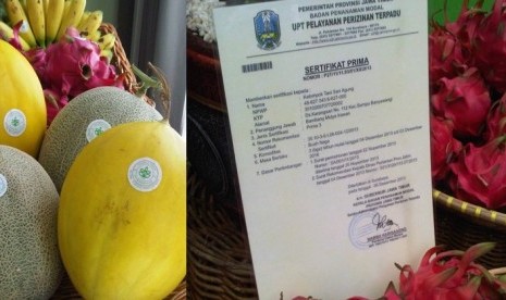 Srtifikasi dan nomor pendaftaran pangan segar hasil pertanian