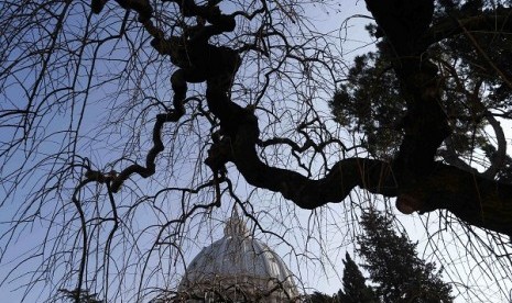 St. Peter Basilica is seen from inside Vatican state on Wednesday. (illustration)