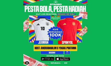 Stadeo menggelar live reaction laga Spanyol vs Jerman pada perempat final Euro 2024. 