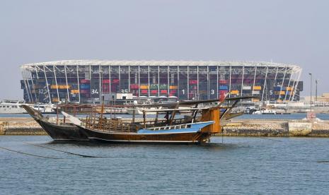 Stadion 974, salah satu venue Piala Dunia Qatar 2022.