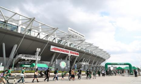 Stadion Ajinomoto, markas klub Tokyo Verdy yang akan dibela Pratama Arhan.