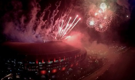 Stadion Gelora Bandung Lautan Api di malam pembukaan PON 2016 Jabar