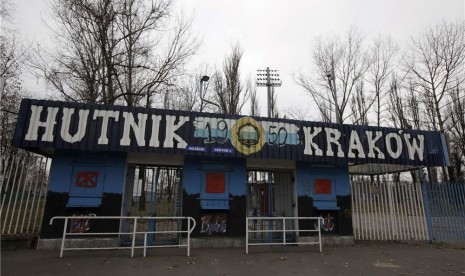 Stadion Hutnik di Krakow, Polandia, menjadi tempat kamp pelatihan timnas Inggris sepanjang pelaksanaan Piala Eropa 2012. 