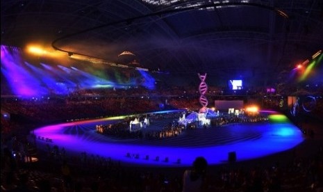 Stadion Nasional Singapura saat pembukaan SEA Games 2015