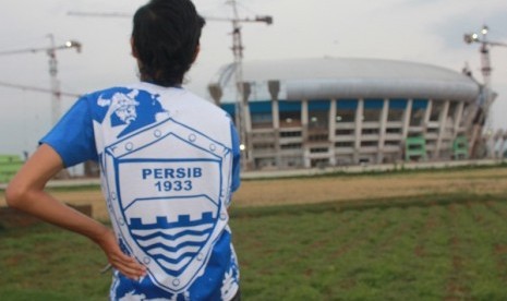 Stadion Persib yang sedang dibangun