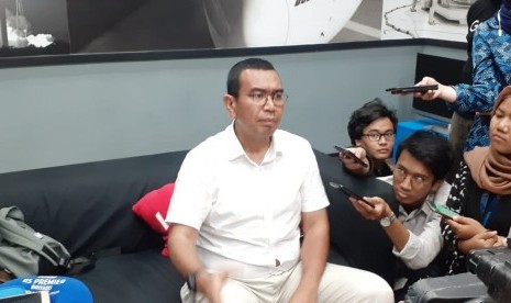 Staf Khusus Menteri BUMN Arya Sinulingga di ruang media Kementerian BUMN, Jakarta, Senin (18/11).