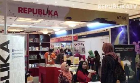 Stan pameran buku Penerbit Republika di IIBF 2018, Jakarta