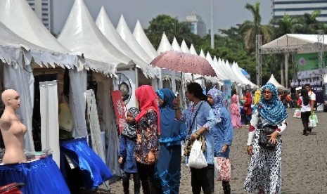 Stand di Monas, Jakarta Pusat.